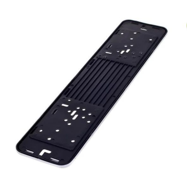 Рамка номера Elegant нержавіюча сталь Біла 1 шт (EL 100 598)