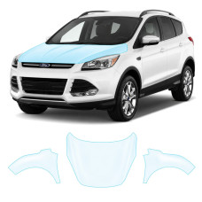 Антигравийная защитная бронепленка по лекалам для Ford Kuga II 2013-2019 - капот и передние крылья