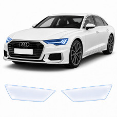 Антигравійна захисна бронеплівка за лекалами для Audi A8 D5 facelift 2022- оптика (фари та ПТФ)