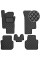 Коврики в салон Экокожа для Volkswagen Passat B7 USA AKП 2010- Черные 5 шт (Rombus)