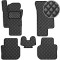 Коврики в салон Экокожа для Volkswagen Passat B7 USA AKП 2010- Черные 5 шт (Rombus)
