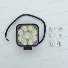 Додаткова LED фара 27W (3W*9) 10-30V 82x80x30 mm Ближній (87 27W) 1 шт