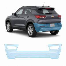 Антигравийная защитная бронепленка по лекалам для Chevrolet Trailblazer I 2021- задний бампер