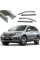 Дефлекторы окон ветровики Benke для Honda CR-V 2012-2016 Скотч 3M Хром Молдинг Из Нержавеющей Стали 3D
