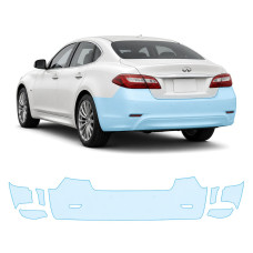 Антигравійна захисна бронеплівка за лекалами для Infiniti Q70 Y51 2014-2019 - задній бампер