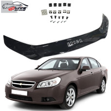 Дефлектор капоту мухобійка Chevrolet Epica 2006- Євро Кріплення (Vip Tuning)