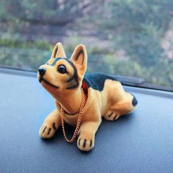 Игрушка собака в авто на торпеду с кивающей головой (Овчарка Немецкая)