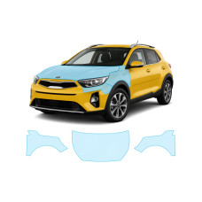 Антигравийная защитная бронепленка по лекалам для Kia Stonic YB 2017- капот и передние крылья