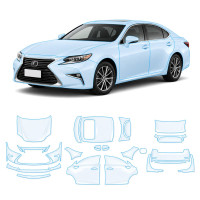 Антигравійна захисна бронеплівка за лекалами для Lexus ES XV60 facelift 2015-2018 - повний кузов