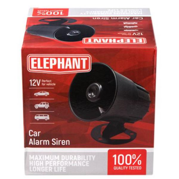 Сирена Elephant 12V 6 тонов 30W (СА-90630)