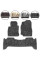 Коврики в салон ворсовые для Toyota Land Cruiser (UZJ 100) 7мест 1998-2007 с подпятником 5 шт (Magnum)