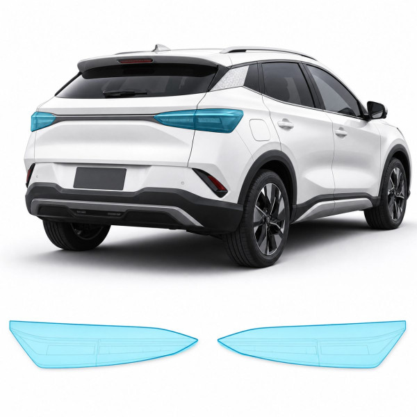 Антигравийная защитная бронепленка по лекалам для BYD Atto 3 (Yuan Plus) I facelift 2025- задние фонари стопы