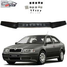 Дефлектор капоту мухобійка Skoda Octavia Tour 1998-2012 Євро Кріплення (Vip Tuning)
