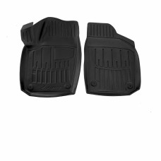 Передние 3D коврики для Volkswagen Polo Sedan 2010-2020 / Высокий борт