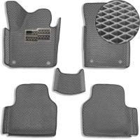 5D EVA Коврики в салон для Volkswagen Passat B6 2005-2010 З Бортиками Підп'ятник Сірі 5 шт