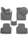5D EVA Коврики в салон для Volkswagen Passat B6 2005-2010 С Бортиками Подпятник Серые 5 шт