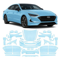 Антигравійна захисна бронеплівка за лекалами для Hyundai Sonata DN8 2019-2022 - повний кузов