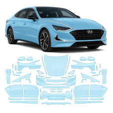 Антигравийная защитная бронепленка по лекалам для Hyundai Sonata DN8 2019-2022 - полный кузов