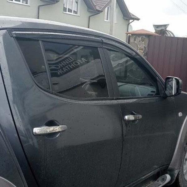 Дефлектори вікон вітровики Mitsubishi L200 Triton 2008-2015 Скотч 3M SunPlex (SP-S-68)