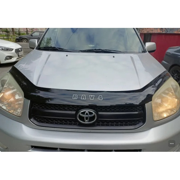 Дефлектор капота мухобойка для Toyota Rav 4 2000-2006 Евро Крепление (Vip Tuning) TYA12