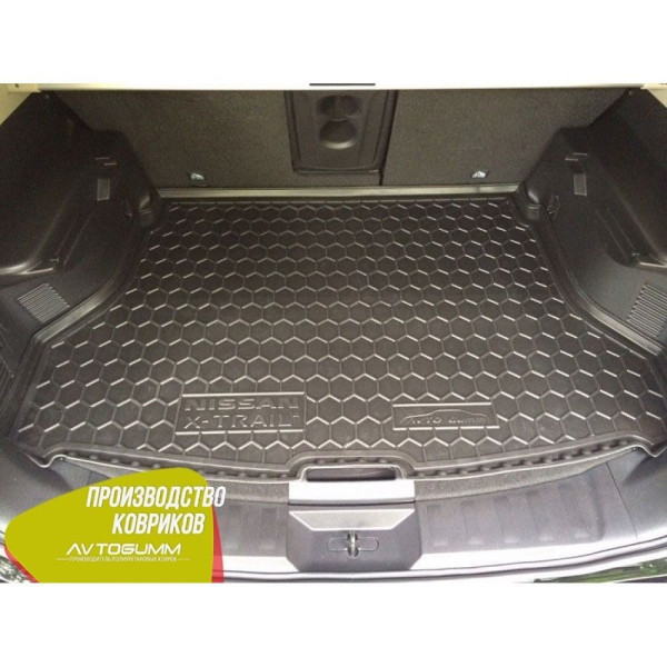 Автомобильный коврик в багажник Nissan Rogue (T33) 2021- Верхняя полка Резиновый (Avto-Gumm)