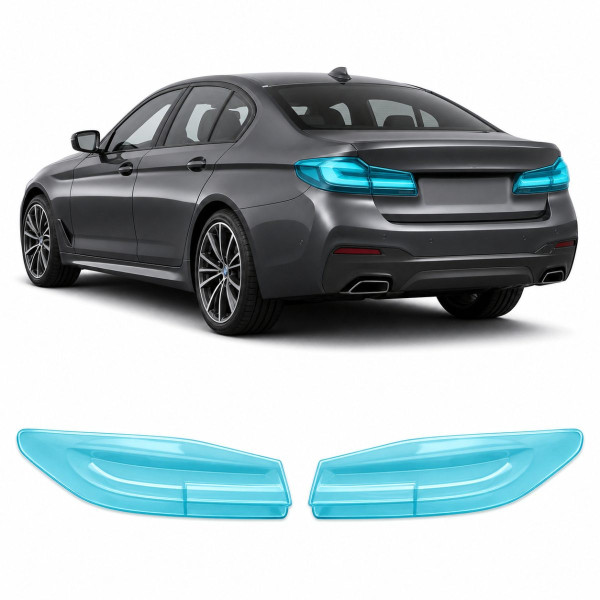 Антигравійна захисна бронеплівка за лекалами для BMW 5 Series G30 facelift 2020-2023 - задні ліхтарі стопи