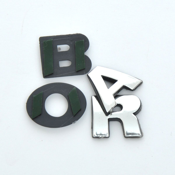 Емблема напис Bora роздільний напис скотч 115 x 25 мм 1997-2004 (5671)