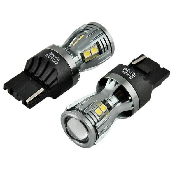 LED автолампа Brevia PowerPro 12/24V W21W 14x2835SMD 350Lm 6000K CANbus W3x16d 2 шт (10310X2)
