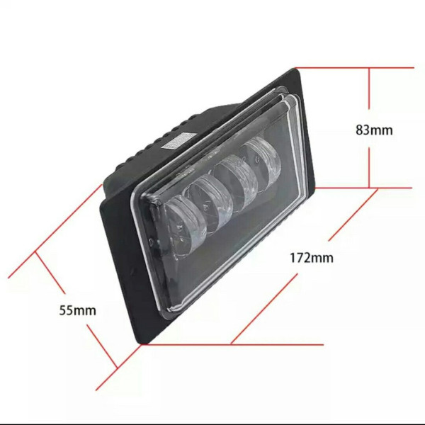 Протитуманні фари LED фари ВАЗ 2110-15 / 40W / Лінзовані чорний відбивач / 174X84X46мм / IP67 / 2 шт