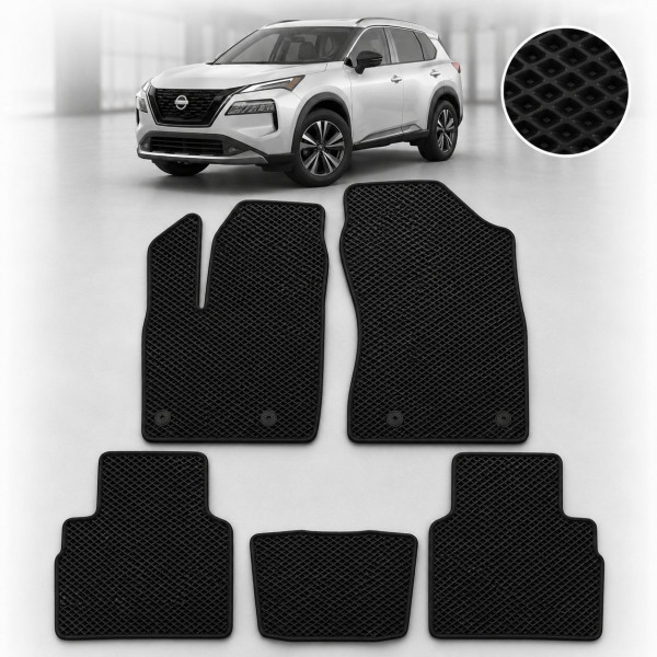 Коврики в салон EVA для Nissan X-Trail (T33) 2021- (Металлический подпятник) 5 шт