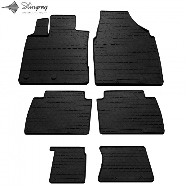 Автомобильные коврики в салон для Nissan Qashqai plus2 2008-2014 6 шт