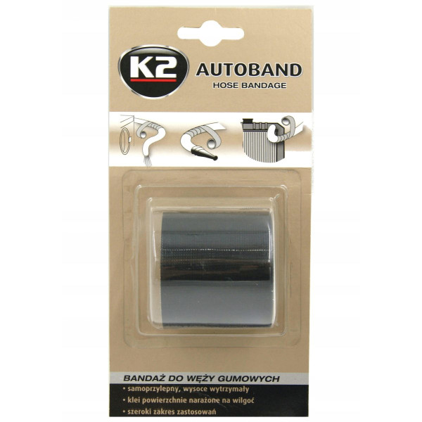 Лента бандаж для ремонта резиновых шлангов K2 Autoband 5x300 cм (B3000) (K20060)