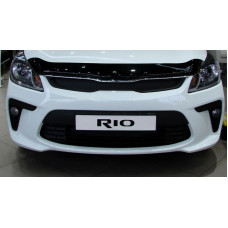 Дефлектор капота мухобойка для Kia Rio 2017- седан / хетчбек