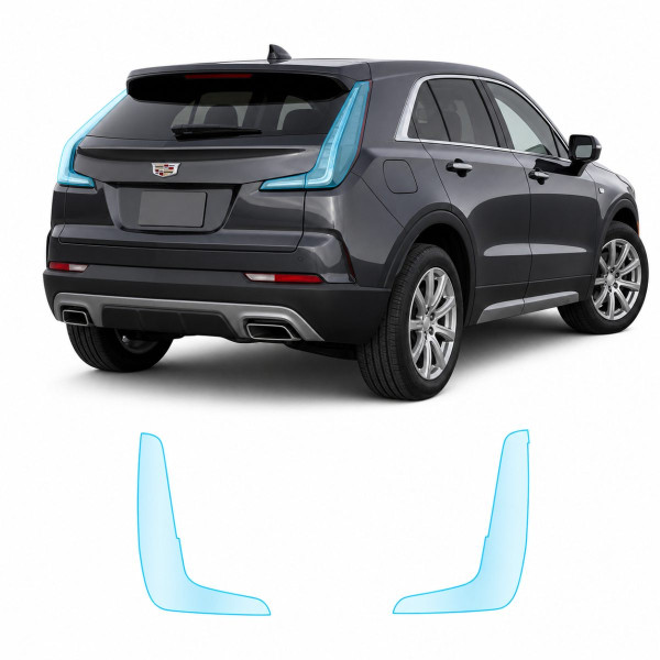 Антигравійна захисна бронеплівка за лекалами для Cadillac XT4 I 2019-2023 - задні ліхтарі стопи