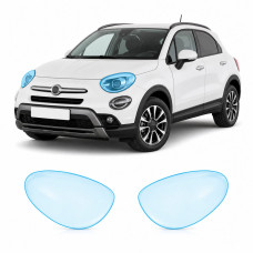 Антигравійна захисна бронеплівка за лекалами для Fiat 500X I facelift 2019-2023 - оптика (фари та ПТФ)