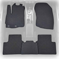 Коврики в салон EVA для Mitsubishi Outlander XL 2006-2012 Полный комплект 5 шт