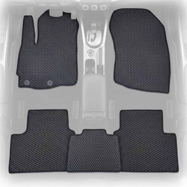 Коврики в салон EVA для Mitsubishi Outlander XL 2006-2012 Полный комплект 5 шт