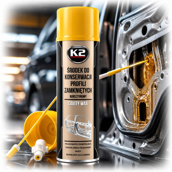Мовиль K2 Cavity Wax для защиты от коррозии и гидроизоляция аэрозоль 500 мл (L330)