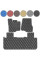 Килимки у салон для Ford F-150 2014-2017 Екошкіра с подпятником 3 шт (Rombus)