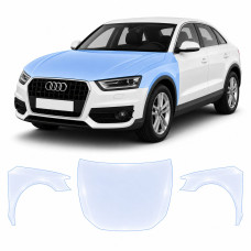 Антигравійна захисна бронеплівка за лекалами для Audi Q3 8U 2011-2018 - капот і передні крила