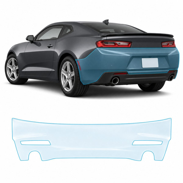 Антигравійна захисна бронеплівка за лекалами для Chevrolet Camaro VI 2016-2018 - задній бампер