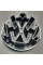 Емблема для Volkswagen Golf 6 B7 Caddy 137 мм пластикова вставна