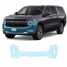 Антигравийная защитная бронепленка по лекалам для Chevrolet Suburban IV 2021- передний бампер