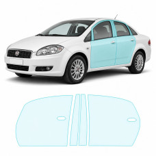 Антигравійна захисна бронеплівка за лекалами для Fiat Linea 323 2007-2018 - зони дверей і стійки вікон