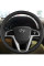 Чехол Оплетка Руля для Hyundai Accent 2008-2014 Кожа (Модельная Выкройка) №30