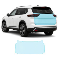Антигравийная защитная бронепленка по лекалам для Nissan Rogue / X-Trail T33 facelift 2024- зона крышки багажника