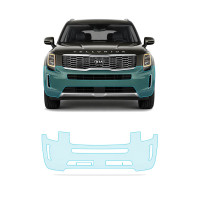 Антигравійна захисна бронеплівка за лекалами для Kia Telluride I 2019- передній бампер