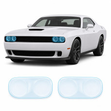 Антигравійна захисна бронеплівка за лекалами для Dodge Challenger LC facelift 2015-2023 - оптика (фари та ПТФ)