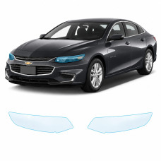 Антигравийная защитная бронепленка по лекалам для Chevrolet Malibu IX 2016-2018 - оптика (фары и ПТФ)
