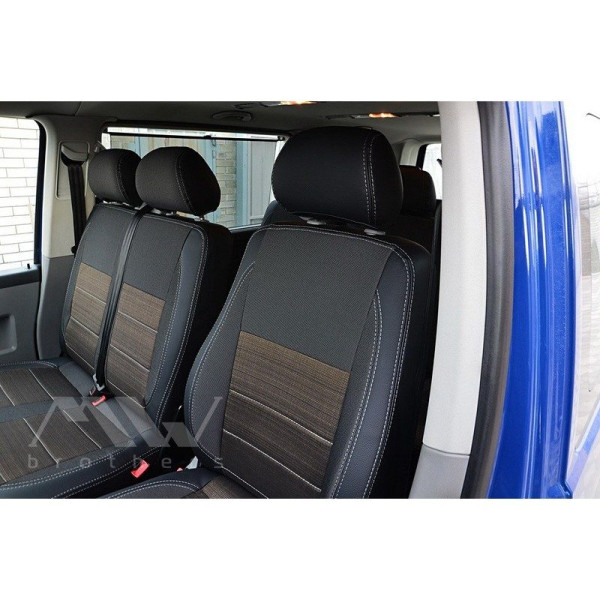 Авточохли модельні MW Brothers для Volkswagen T 6 ( 1+2 ) c 2011